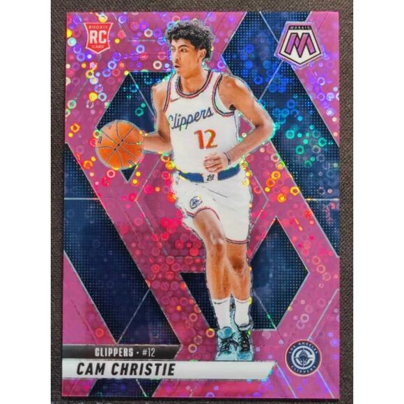 Cam Christie 2024-25 Panini Mosaic /20 Pink Disco RC Clippers - Picture 1 of 2